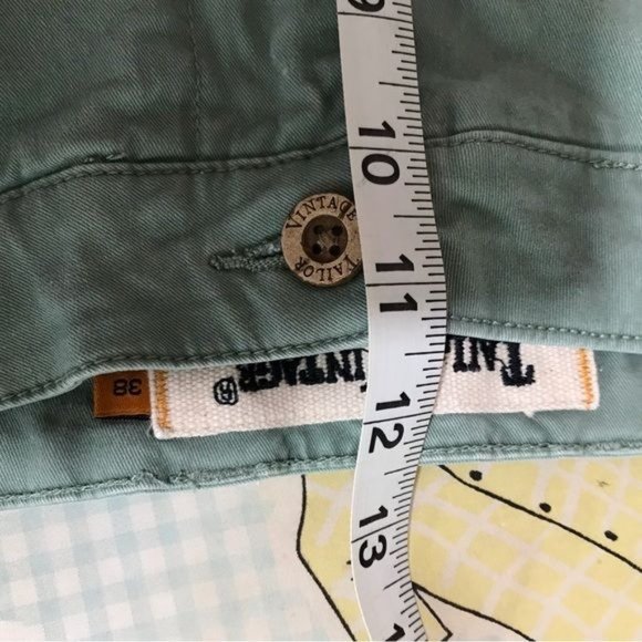 Taylor vintage Mens light blue green shorts Connecticut fit 9 inch inseam 38 - Picture 14 of 15